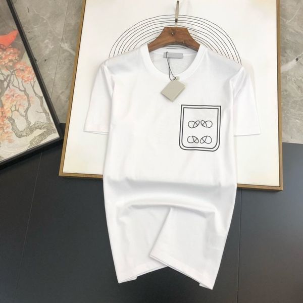 

designer men's fashion t-shirt inkjet graffiti letter laminated printing short sleeve high street loose casual pure cotton shirt g0jn, White;black