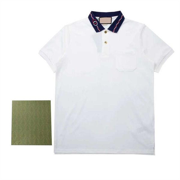 

2022summer clothes luxury designer polo shirts men casual fashion snake bee print embroidery t shirt high street mens polos size m-3xl jh05, White;black