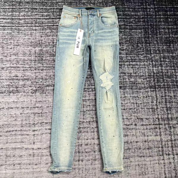 

designer jeans mens jeans purple jeans designer pants pantalones mens jeans ripped jeans straight regular jeans denim tears washed old jeans, Blue