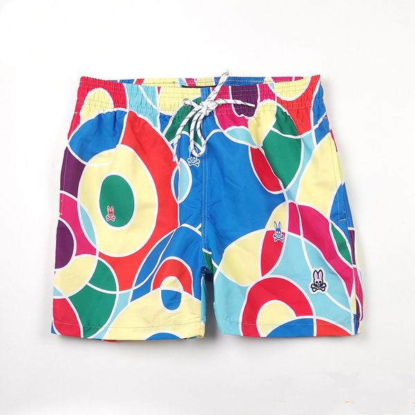 

short designer shorts psycho bunny flower eric emmanuel pants european and american style surfing beach flower xyux, White;black