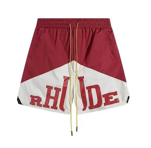

black rhude mesh shorts men women 1 quality pill zip pockets slightly oversize premium nylon flight breeches 8rgm hj01 zai9, White;black