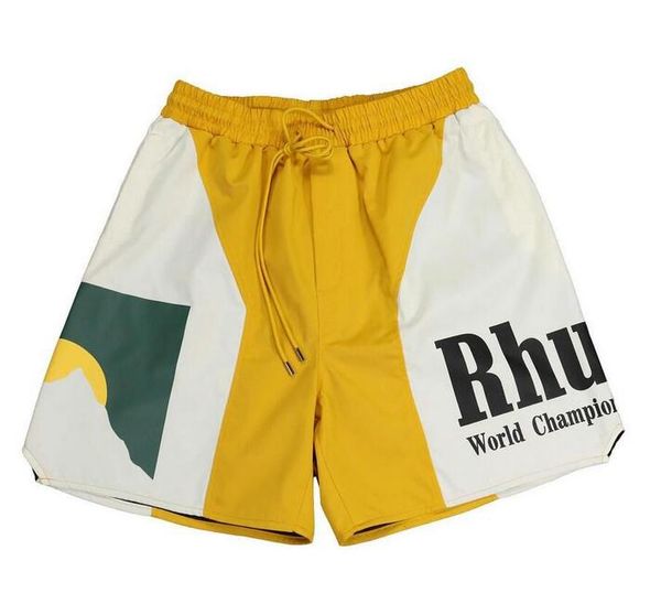 

black rhude mesh shorts men women 1 quality pill zip pockets slightly oversize premium nylon flight breeches 8rgm hj01 o7f7, White;black