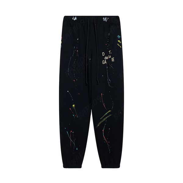

designer jogging pants mens letter printed cotton jogger trousers male woman sweatpants h5f7 f8k0, Black