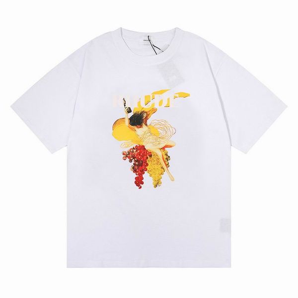 

2023 rhude t-shirt designer t shirt mens womens t shirts spring autumn t-shirts letter print short sleeve us size m-xxl 46 e0d9, White;black