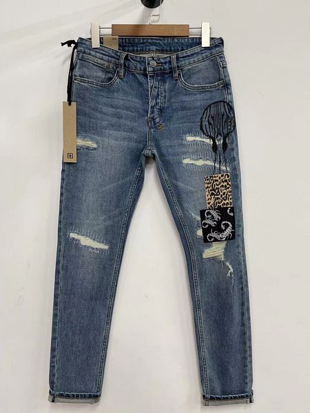 

designer ksubi early spring men's casubi mid rise elastic tight skinny jeans junan 1 rfv4, Blue