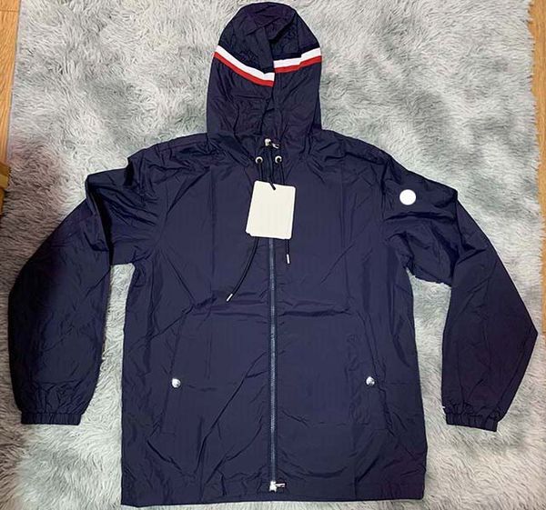 

brand designer mens windbreaker men lightweight hooded jumper summer sun protection jacket spring autumn jackets badge nfc designers s cloth, Black;brown