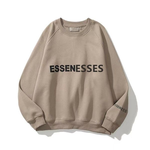 

essentail hoodie pullover sweatshirts loose long sleeve hooded jumper mens clothing cotton women streetwear 9 cq5b, Black