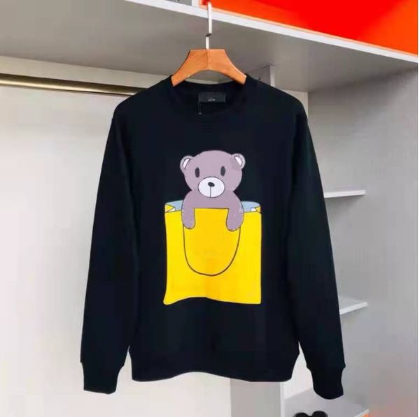 

men's women's hoodie designer sweaters hooded sweater couple street print letters pullover embroidery jacket high terry mpnl, Black
