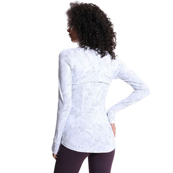 

women's jackets autumn winter full zip quick-drying coat cotton sweatshirts slim fit long sports jacket with thumbholes, Black;brown