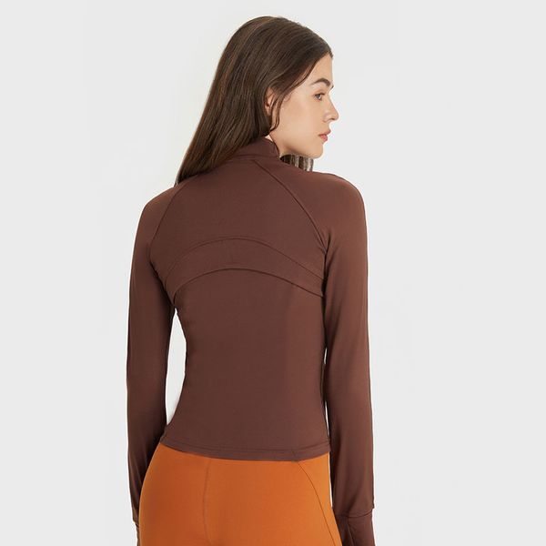

women's jackets clothes cotton sweatshirts slim fit coat autumn winter cropped jacket with thumbholes, Black;brown