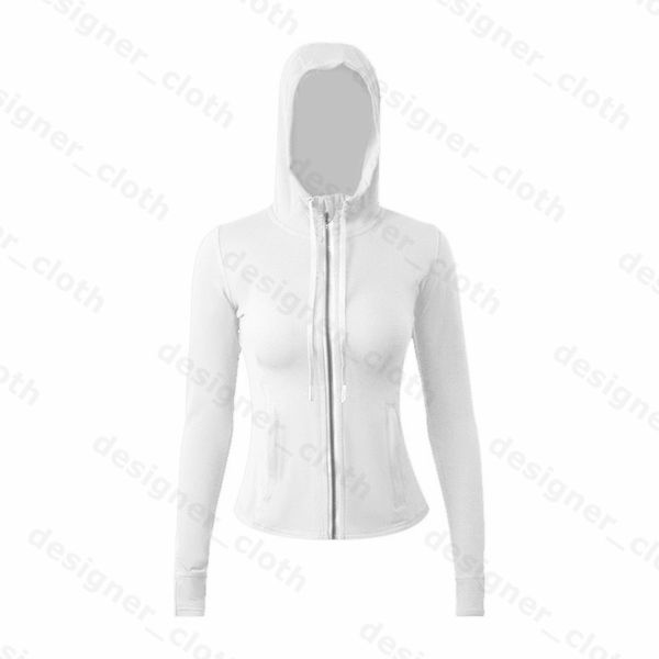 

yoga wear womens define hooded jackets sweatshirts designers sports coats double-sided sanding fitness cing hoodies plus velvet thickened sc, Black