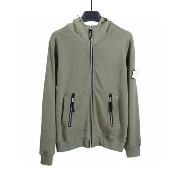 

toney men's hoodies sweatshirts coat basic stones spring and autumn island embroidery badge jacket hoody jumper 8xsg ov1h, Black