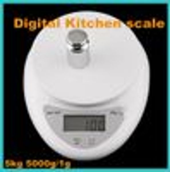 

freeshipping Brand new 5000g/1g 5kg Food Diet Postal Kitchen Digital Scale scales balance weight weighting LED electronic WH-B05