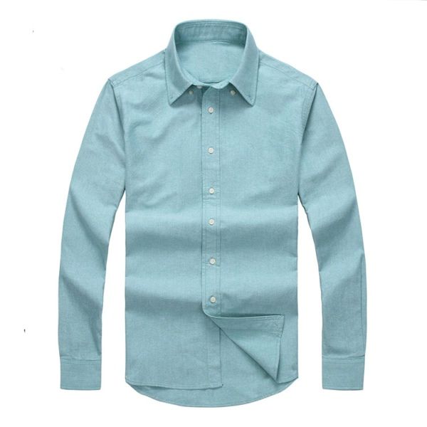 

2017 new autumn and winter long-sleeved cotton pure men's casual poloshirt fashion oxford shirt social brand clothing lar t9tz, White;black