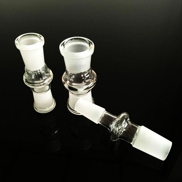 O adaptador de vidro de narguilé se encaixa no adaptador de bongos de água de vidro em narguilé com masculino a homem a fêmea e a boca e 14/10/18 mm