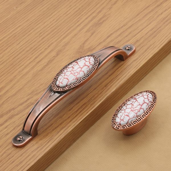 2019 New Red Bronze Red Crack Marble High Quality Ceramic Cabinet