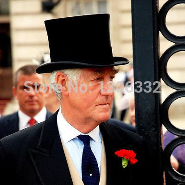 

wholesale-details about 100% wool black victorian mad hatter hat new 57cm size, Blue;gray