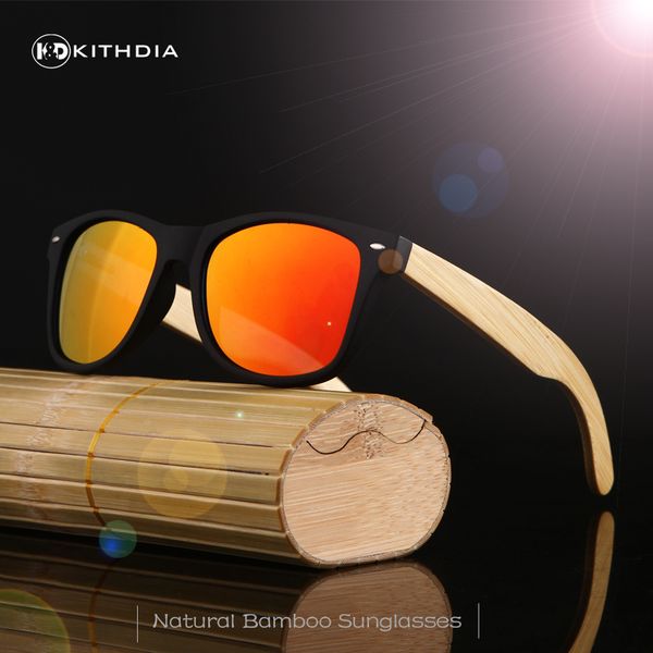 

wholesale- kithdia wooden sunglasses bamboo sunglasses brand designer mirror original polarized feminino masculino, White;black