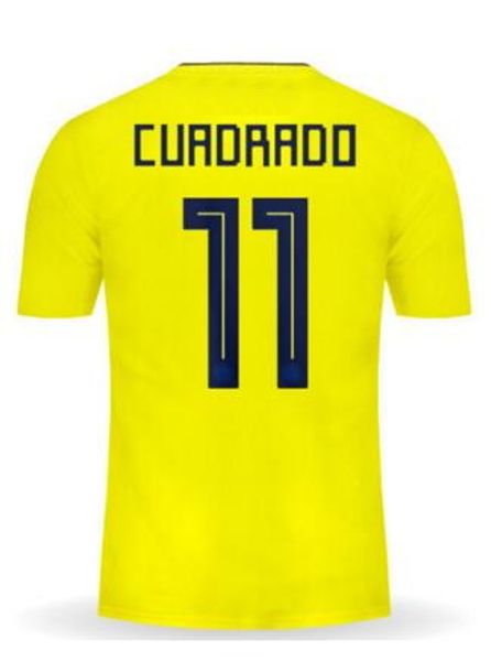 

18-19 men Home Yellow Customized Thai Quality Soccer Jerseys shirts,10 James 9 Falcao 7 Bocca 8 Aguilar 6 C.Sanchez 13 Guarin 19 Zapata wear