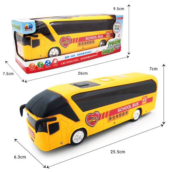 

Горячие дети модель игрушка светящихся универсальной музыка 4D автобус развивающ