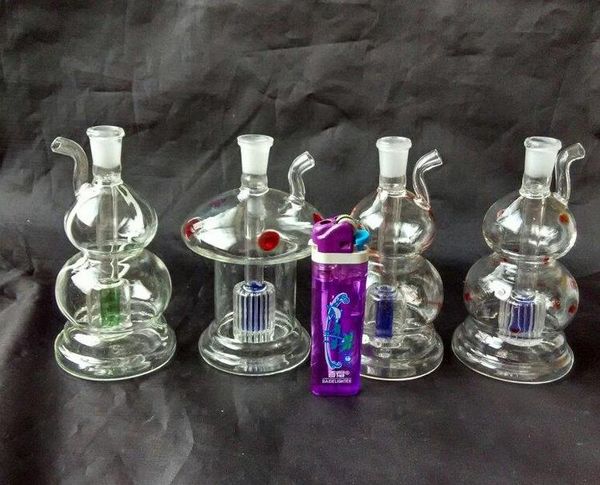 Kostenloser Großhandelsversand Verschiedene Stile, verschiedene Formen Shisha-Glas / Glasbong, Stil zufällige Lieferung