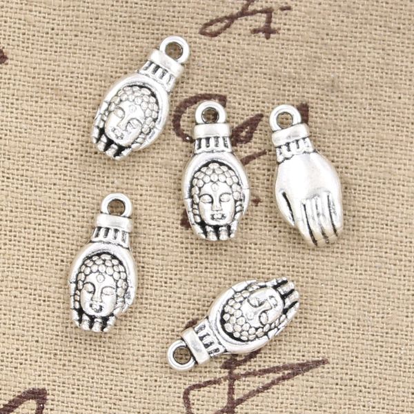 

100pcs Charms buddha palm 18*8mm Antique,Zinc alloy pendant fit,Vintage Tibetan Silver,DIY for bracelet necklace