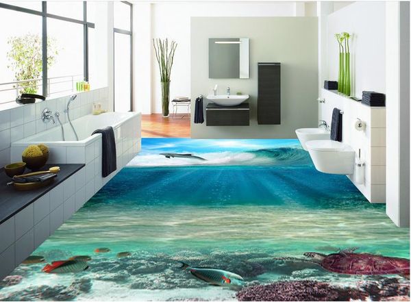 

home improvement hd 3d ocean world floor design p wall mural