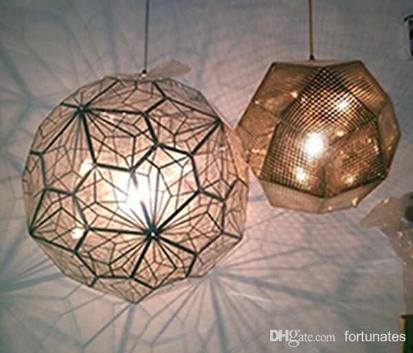 Tom Dixon New Modern Brass Etch Web Pendant Light Creative Diamond Tom Dixon New Modern Brass Etch Web Pendant Light Creative Diamond Lamp Free