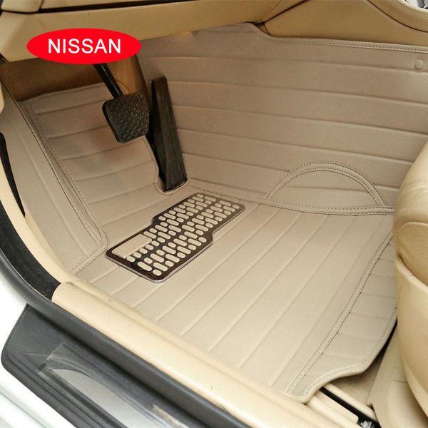 

case for nissan x-trail qashqai tiida teana murano livian sylphys etc.. customized car floor mats carpets waterproof 3d leather mats