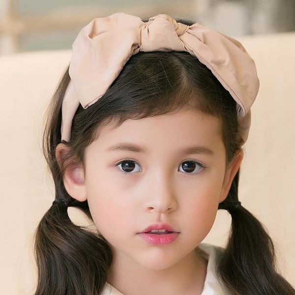 2015 New Arrival Girls Bownot Hair Hoop Fashion Children Solid