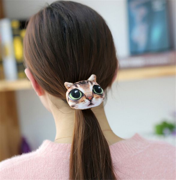 

симпатичные 3d животных мяу звезда люди полосы волос мягкие короткие плюшевые пони хвосты держатель женщины девушки аксессуары для волос тво, Golden;silver