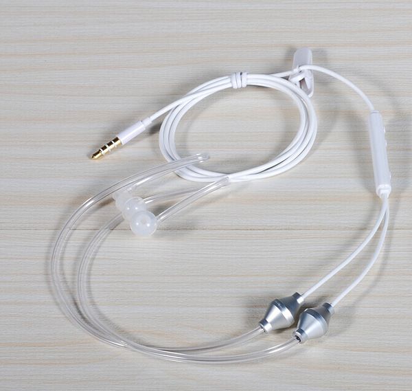 

3.5mm In Ear Anti-radiation Earphone Air Tube Stereo Headset Monaural Headphones with Mic for Xiaomi iPhone Samsung MP3