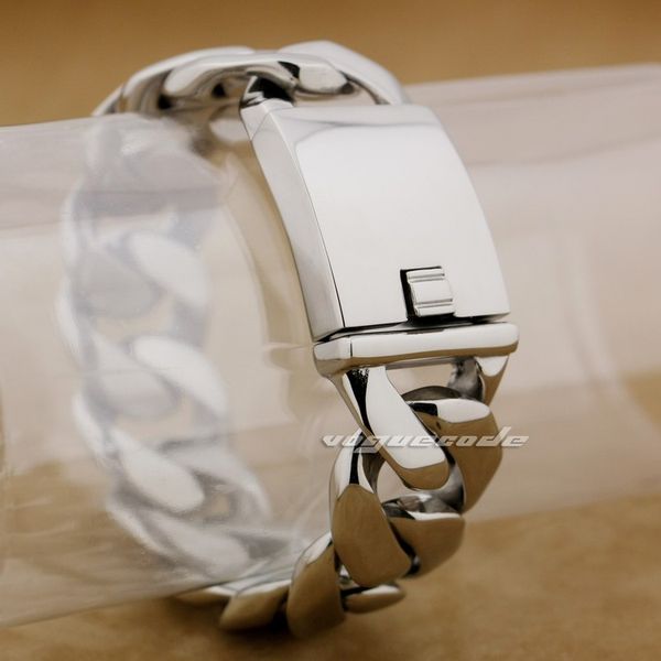 

9 lengths huge heavy 316l stainless steel mens biker bracelet 5c005, Black