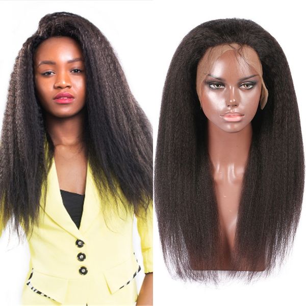 Cambodian Kinky Straight Hair Lace Frontal Remy Hair Closure Pre