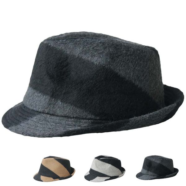 

wholesale-2015 fedora hat women winter hats for women and men cappello plush flat thickened section chapeu sombreros mutsen, Blue;gray
