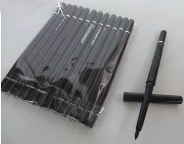 

12pcs/lot brand makeup rotary retractable black eyeliner pen pencil eye liner