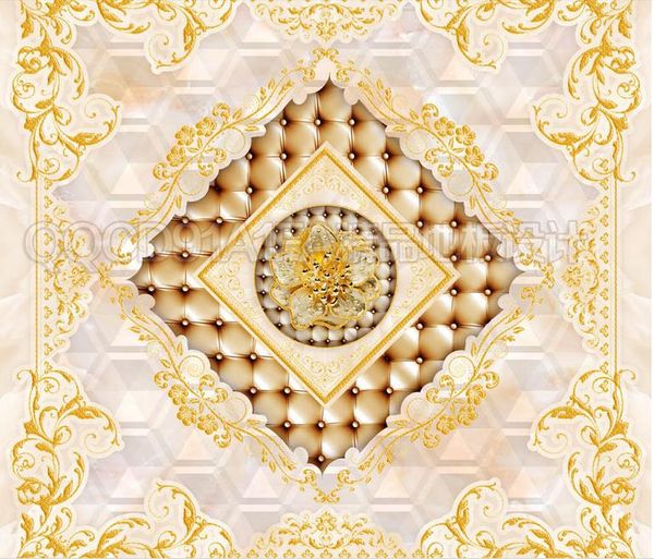 

3d flooring for living room and bedroom golden need luxury european royal style hd water roses