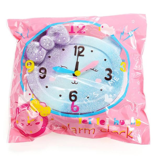 Cartoon Alarm Squishy Original Slow Rising Jumbo Scented Clock Phone Straps Soft Squeeze Bread Cake Kid Toy Christmas Gift Gift Novelty Shopping - 