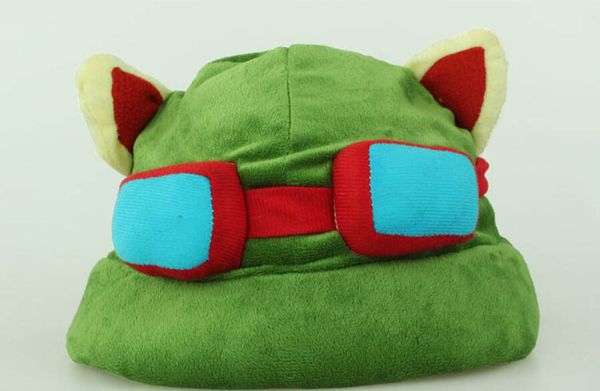 

1pc/lot League of Legends LOL Teemo Hat Army Green Cap DressUp Cosplay Gift