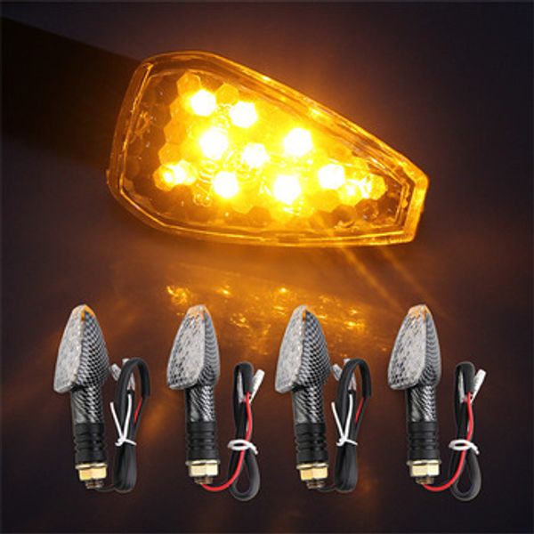 

Универсальный мотоцикл освещение 4 шт. / лот Янтарный мотоцикл поворотник мигалка