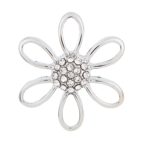 

nsb2262 snap jewelry button for bracelet necklace 2015 fashion diy jewelry crystal snaps flowers buttons, Black