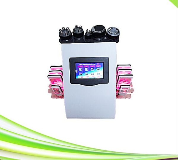 2017 portátil 6 em 1 vácuo rf cavitação ultra-sônica lipoaspiração máquina a laser diodo laser lipoaspiração máquina de cavitação