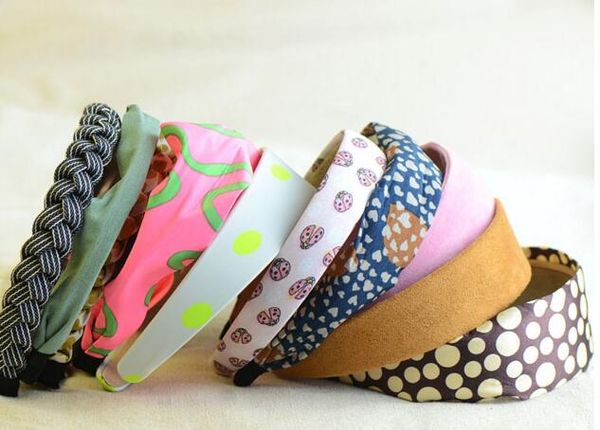 

mix style colors 10pcs/lot cloth headbands hairband headband for hair jewelry gift hj037, Silver