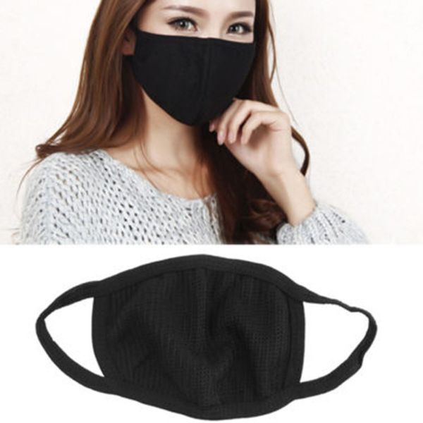 

wholesale- black cotton anti-dust face masks cycling wearing flue face mouth mask mouth muffle respirator for four seasons