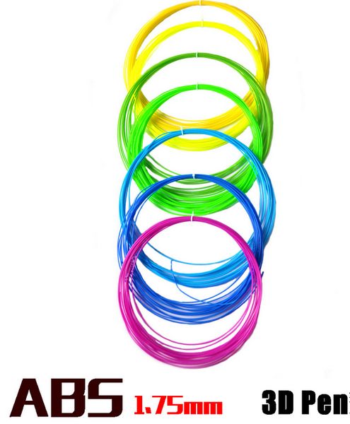 

горячая нить abs сбывания 1.75 mm 20 различных цветов 5 метров каждый цвет весь материал e233l утверждения sgs принтера ручки 3d 3d