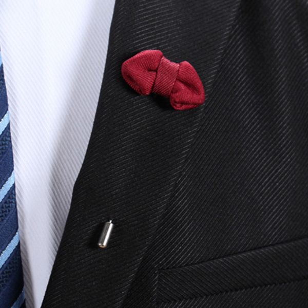 

10 цветов ручной унисекс бантом бутоньерка палка брошь pin женщины мужчина отворотом цветочный костюм булавки броши помолвка жених смокинг д, Gray