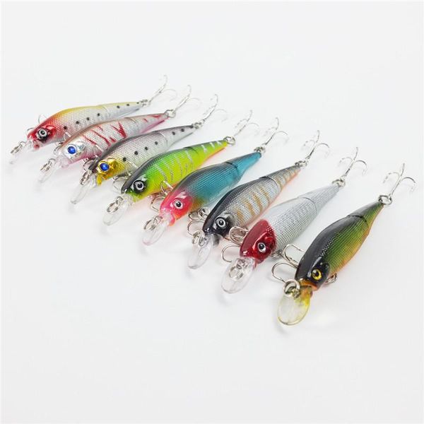 

2 segments split tail bait swimbait fishing lure hooks 7.5g 9.2cm plastic bass wobbler bait