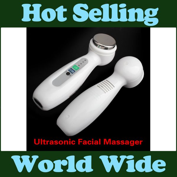 

promotion mini 1mhz ultrasonic facial massager face cleaner ultrasound body facial skin care anti wrinkle beauty machine