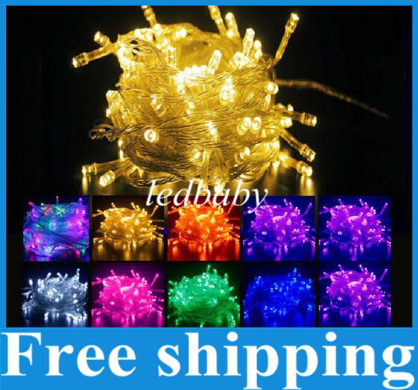 

50m 500 led chain fairy string lights purple pink multicolor warm white red yellow blue 164ft 220v decoration light for holiday christmas