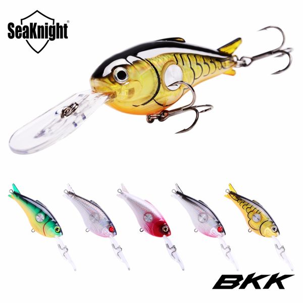 

seaknight sk003 crankbait 55mm 10g 1 .8 -3 .9m 5pcs hard fishing lures floating wobblers crank hard bait bkk hooks sea carp fishing